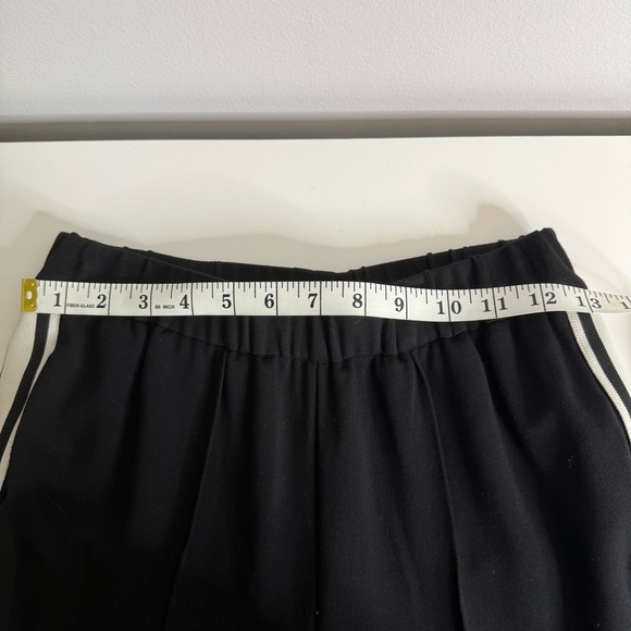 Celine - Black Pull on pants with Pleat and Stripes - Small 100% cotton - Picture 9 of 12